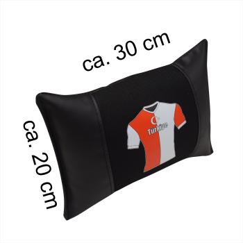 Auto Nackenkissen Nackenpolster Leder und gesticktes Polster Design Türkische Mannschaft Türkei Fussballtrikot
